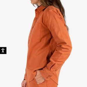 Topo Designs Women’s Medium Dirt Shirt in Brick